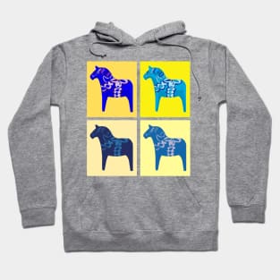 Sweden Swedish horse dala pop art style Hoodie